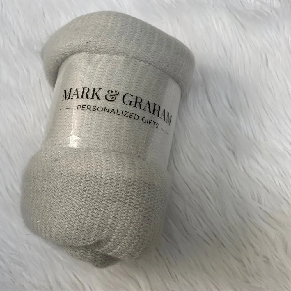 NEW! Mark & Graham gray throw